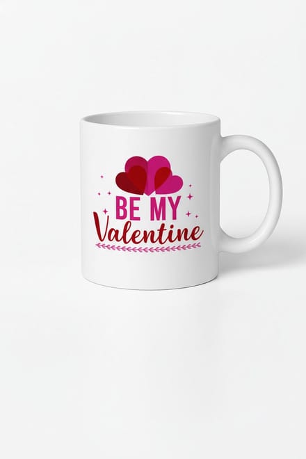 Be My Valentine Mok - Romantisch Valentijn Cadeau met Harten