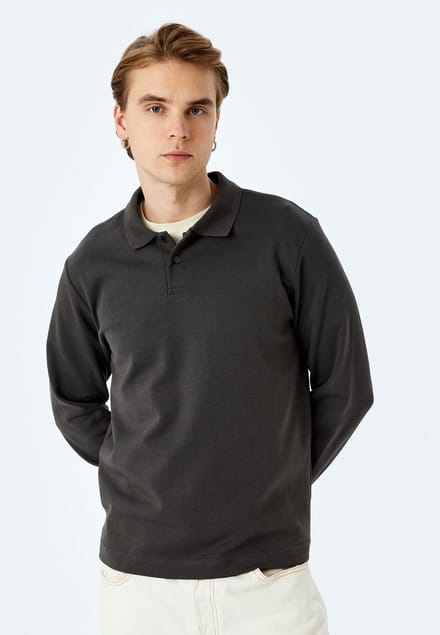 Polokraag Normaal Sweatshirt