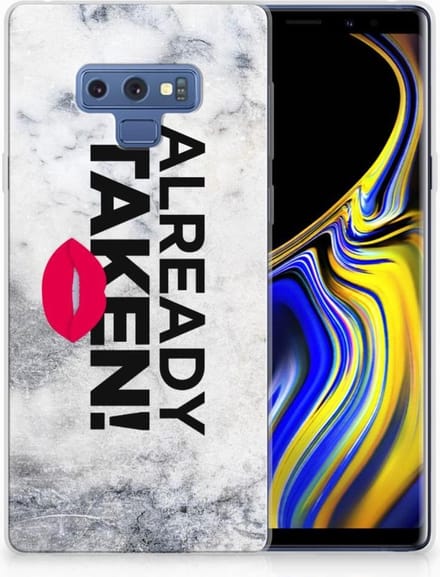 Samsung Galaxy Note 9 Siliconen hoesje met naam Already Taken White