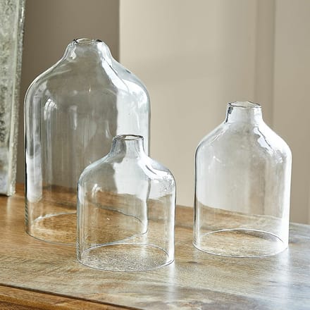 LOBERON Windlicht set van 3 Xalvent helder