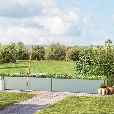 297 x 99 x 39 cm Moestuinbak Halfsize, Aluminium (geanodiseerd)