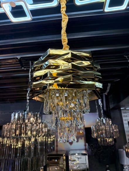 Kristallen hanglamp Alex - Luxe design - 30 cm - Goud
