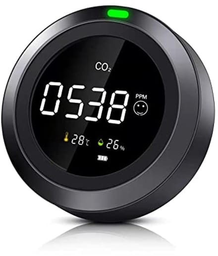 3-in-1 Luchtkwaliteit Monitor | CO₂, Temperatuur en Vochtigheid Detectie