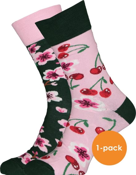 Many Mornings unisex sokken Cherry Blossom - Unisex - Maat: 35 - 38