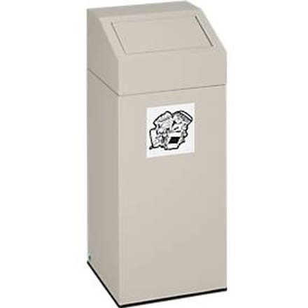 VAR afvalsorteersysteem, inhoud 45 liter, grijs