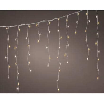 Decoris Icicleverlichting Sneeuwval Effect - 240 Led's - Warm Wit - 5,8m - Binnen & Buiten