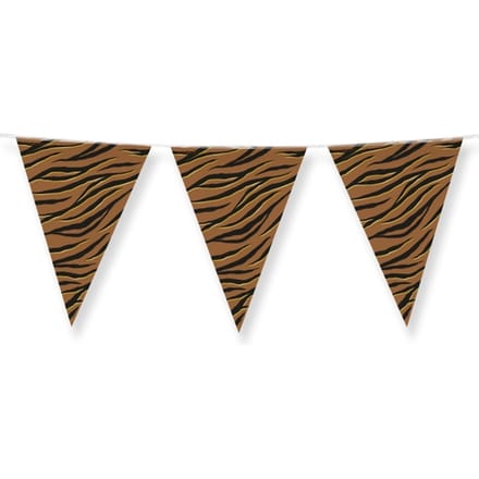 Party Flags foil Tiger Safari