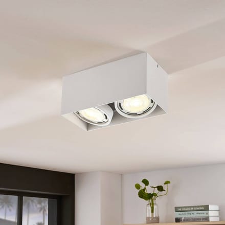 Arcchio - buitenspot - 2lichts - Aluminium, metaal - H: 12 cm - GU10 - wit