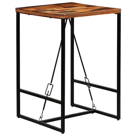 vidaXL - Bartafel - 70x70x106 - cm - massief - gerecycled - hout