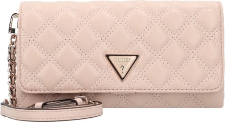 GUESS Schoudertas Avondtas Giully Mini Xbody Flap Organizer Light Beige