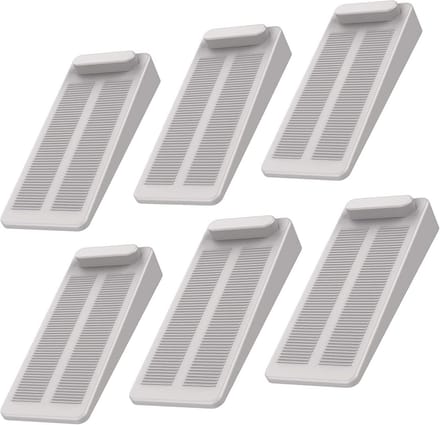 Antislip Rubber Deurstopper – Verstelbare Deurwig voor Badkamer, Balkon, Kinderkamer en Terrasdeur – 6 Stuks