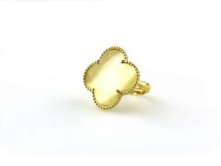 model Fiori ring zilver verguld parelmoer