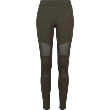 Urban Classics - Tech Mesh Kinder Legging - Kids 110 - Groen