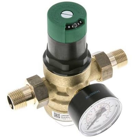 Filterdrukregelaar Messing R1/2'' 40 L/Min 1.5-6 Bar/22-87Psi Drinkwater