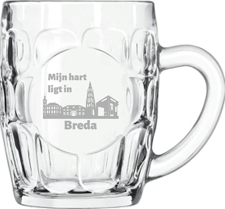 Gegraveerde Bierpul 55cl Breda