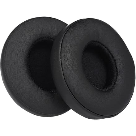 2 stuks vervangende oorkussens oorkussenkussen voor Beats Solo 2/3 op oor draadloze hoofdtelefoon zwart