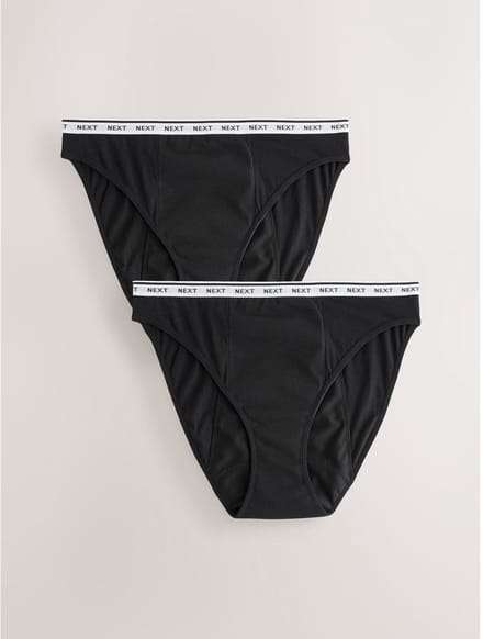 Next - Dames - 2 menstruatieslips voor hevige bloeding - Zwart