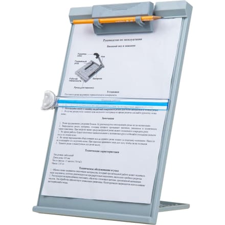 JIELISI A4 support de lecture porte document de bureau avec pince réglable support de lecture de documents pour gris