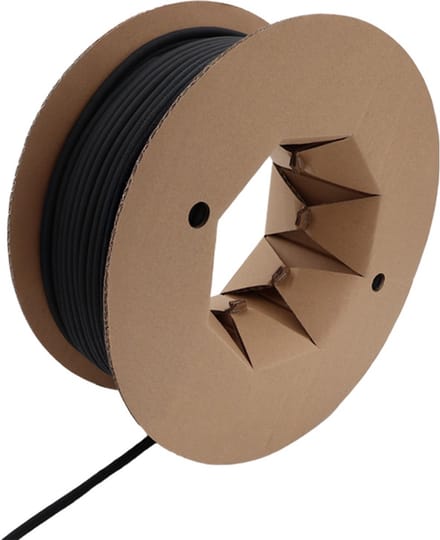 PRO-TIE® - Zelfsluitende Beschermkous Polyester 8-9 mm Zwart UV bestendig (Rol 100 meter)