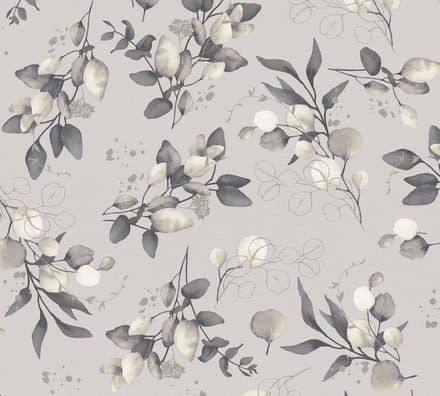 EUCALYPTUS TAKKEN BEHANG | Engelse Style - Beige Zwart Creme Goud - A.S. Création Pure Elegance