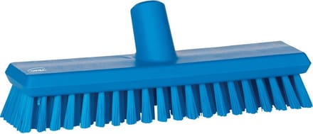 Vikan schrobber 27cm met watertoevoer met medium polyester vezels blauw  - 70433