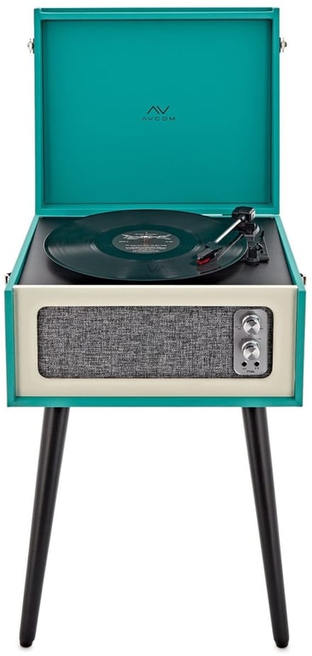 AVCOM Standing Turntable with Bluetooth, Green