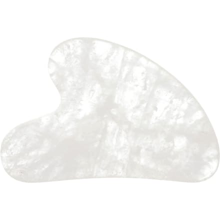 Clean Skin Club, pierre sculptée Gua-Sha, quartz blanc, 1 pièce white