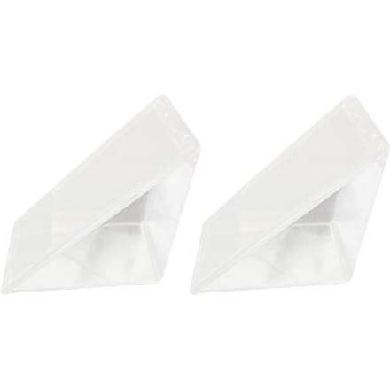 2 STUKS Driehoekige Sandwichcontainer Transparant Wasbaar Multifunctionele Sandwich Opbergdoos white