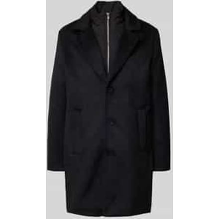 Loose fit lange jas met wol Model 'BLASTANFORD'