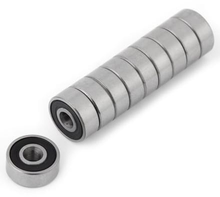 Allecto - Miniatuur Kogellagers - Set van 10 stuks - Dubbel Rubber