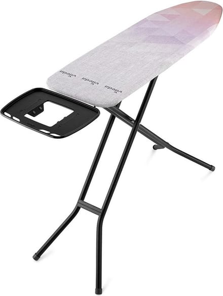 Vileda Diamond Plus Strijkplank - 120 x 38 cm - In hoogte verstelbaar (77-97 cm) - Hittebestendige hoes - Stabiel stalen frame