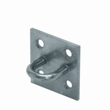 Oog op plaat Vierkant – 40 x 5 x 3 mm – Verzinkt