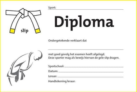 Diploma Wit/Geel