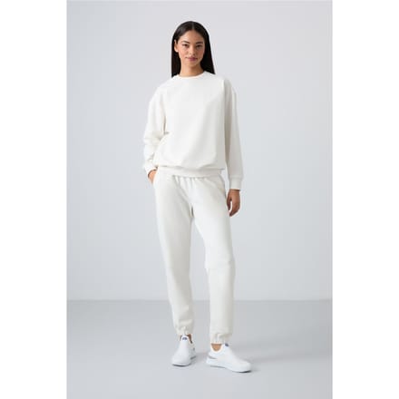 Oversized Sweatshirt en Elastische Taillebroek Set