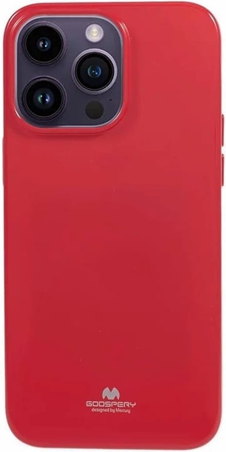 Goospery - iPhone 15 Pro - Backcover hoesje Jelly - Rood