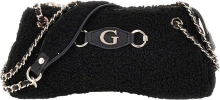 GUESS Schoudertas Aslia Convertible Top Zip Shoulder Bag Black Zwart