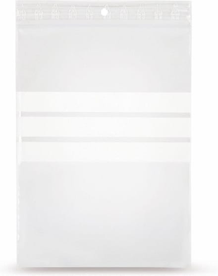 Specipack Gripzakje 100 x 150 mm met schrijfvlak en druksluiting doos 1000 stuks