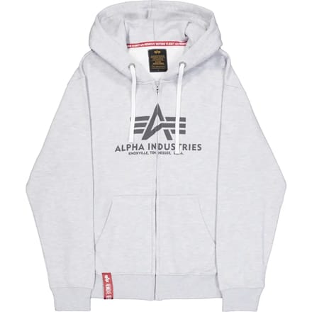 Hooded sweatshirt met rits Alpha Industries Basic
