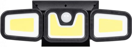 led solar bouwlamp + sensor - 100 led werklamp - ledlamp - buitenlamp - kmr