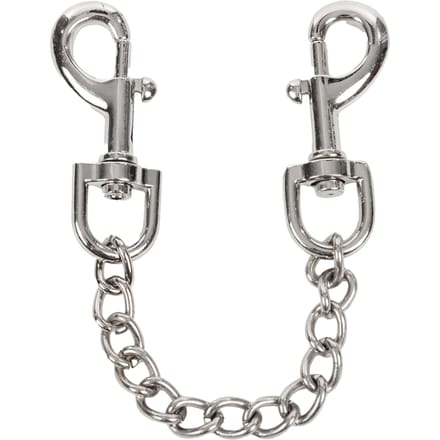 Enkelboeien met karabijnhaken en ketting - roze
