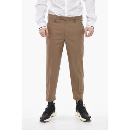 Slim Fit JAMIE-broek met enkelrits in bruin