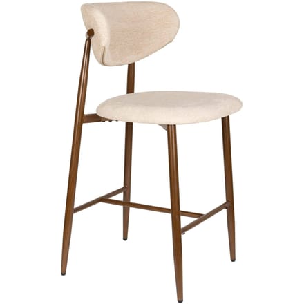 Housecraft Living Noor Barkrukken rugleuning 66 cm Beige - Set van 2
