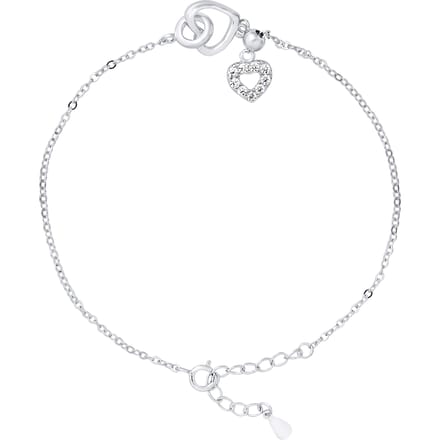 Hart armband en zirkonium zilver zirkoniumoxiden 925