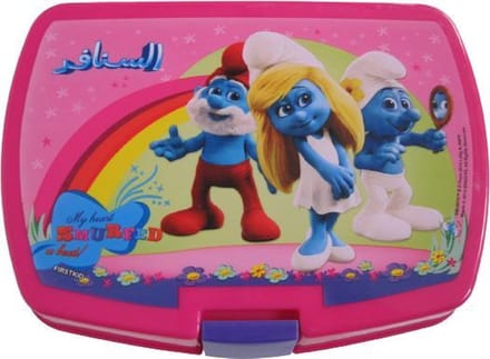 De Smurfen Roze Broodtrommel