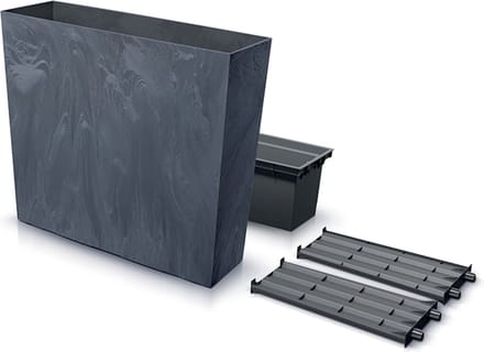 Prosperplast - Bloempot - Urbi Case Beton Effect - Antraciet -