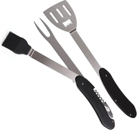 Balvi - Barbecue Multitool - Zwart - 5-in-1 BBQ Gereedschap