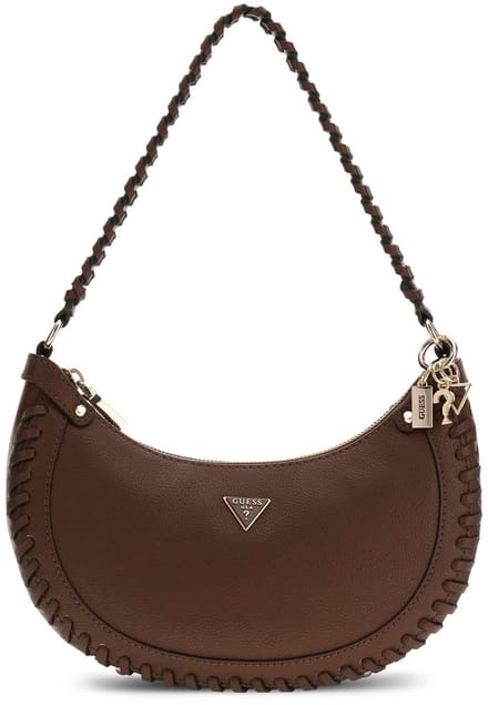 GUESS schoudertas Petra Hobo Shoulder Bag Chocolate donkerbruin
