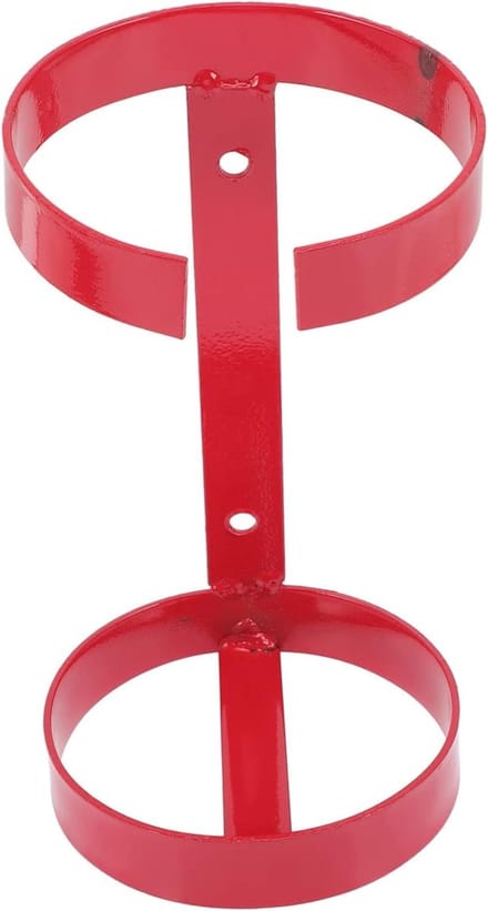 Brandblusser Beugel - Wandhouder - Veiligheid Thuis - Stevig Metaal - 23x12cm - Rood