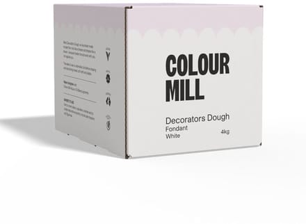 Colour Mill Decorators Dough - Wit - 4 kg - Fondant - Suikerpasta - Taartdecoratie