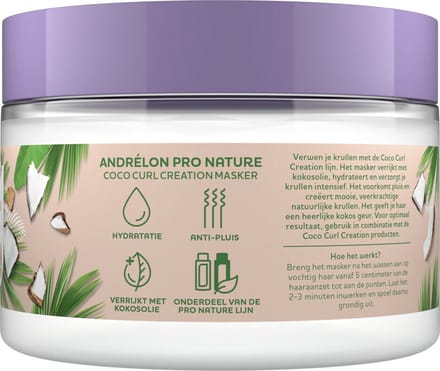Andrelon Haarmasker Coco Curl Creation 300 ml